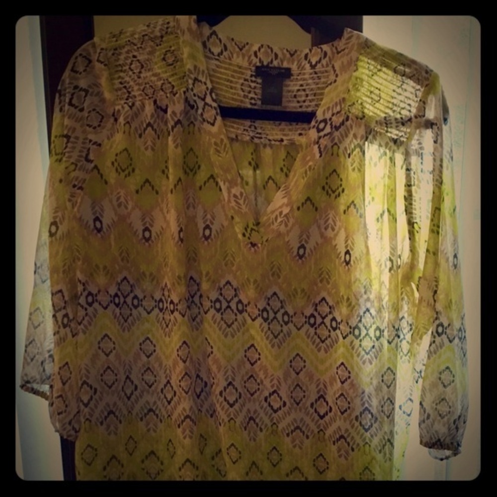 NWOT Ann Taylor Petite Blouse 3/4 sleeve